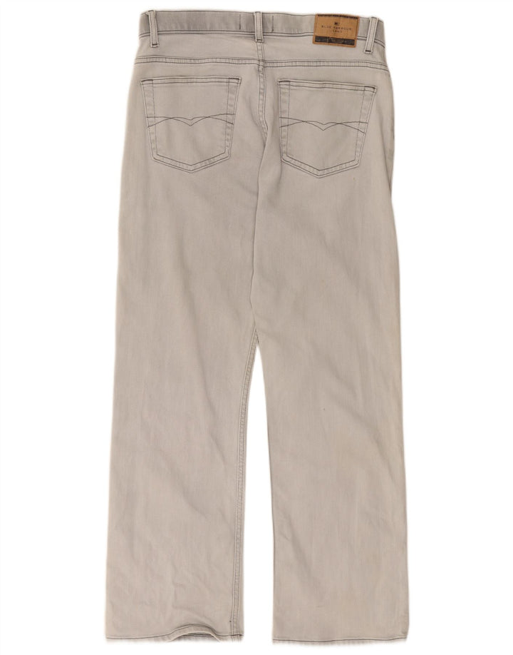 Marks & Spencer Herre Blue Harbor Straight Jeans W34 L29 Grå Bomuld