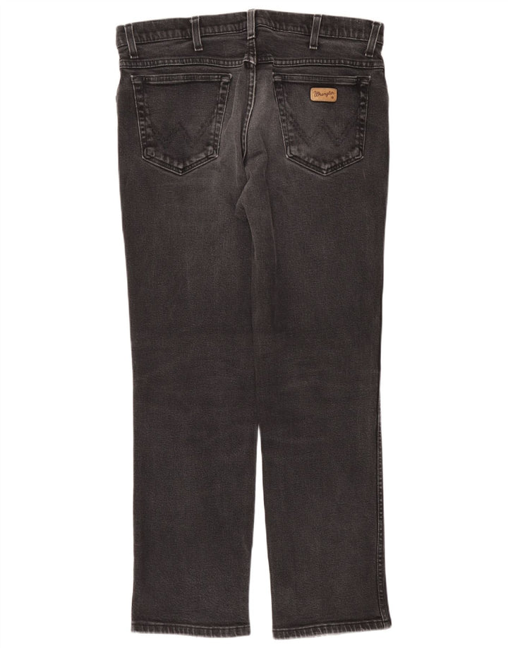 Wrangler Straight Jeans til mænd W36 L30 Grå bomuld