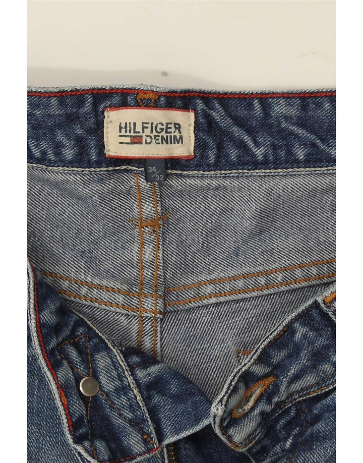 Tommy Hilfiger Herre Slim Jeans W34 L32 Blå Bomuld