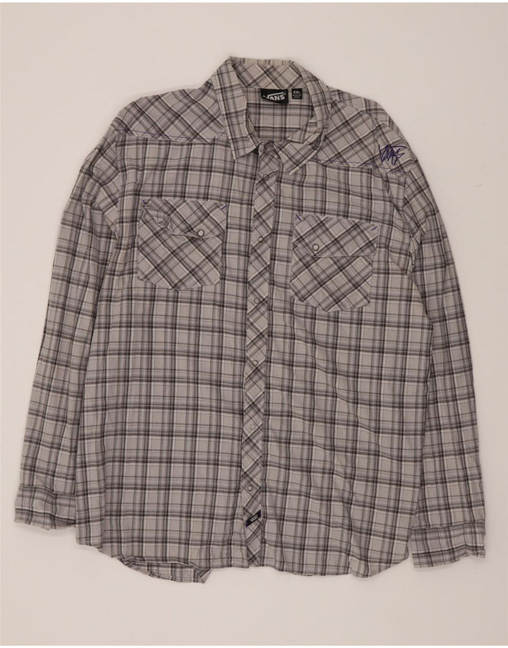 Vans Herreskjorte 2XL Grå ternet bomuld