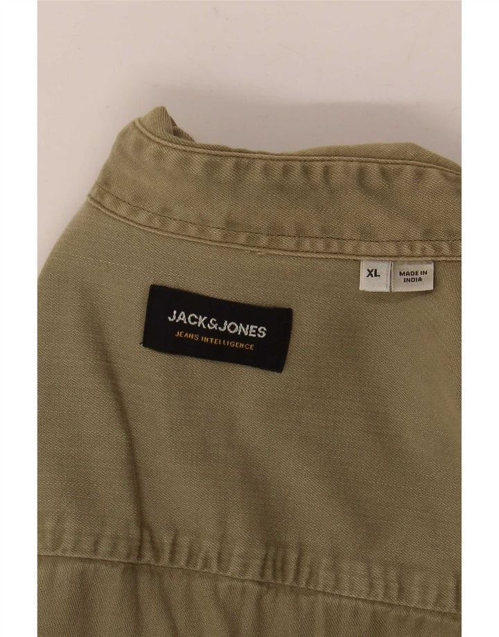 Jack & Jones Herre Denim Shirt XL Khaki