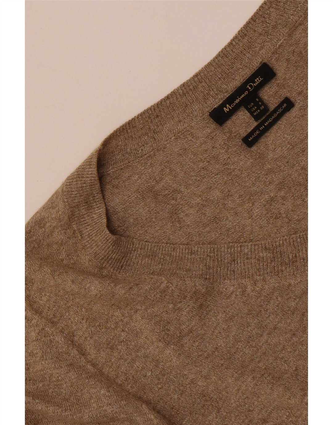 Massimo Dutti Dame Top 3/4 ærme UK 10 Lille Brun