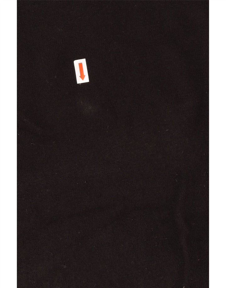 French Connection Dame Roll Neck Jumper Sweater UK 10 Small Black Acryl