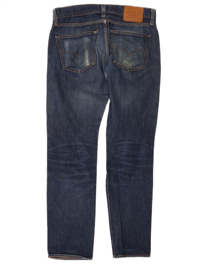 Levi's Herre 511 Slim Jeans W31 L32 Marineblå Bomuld
