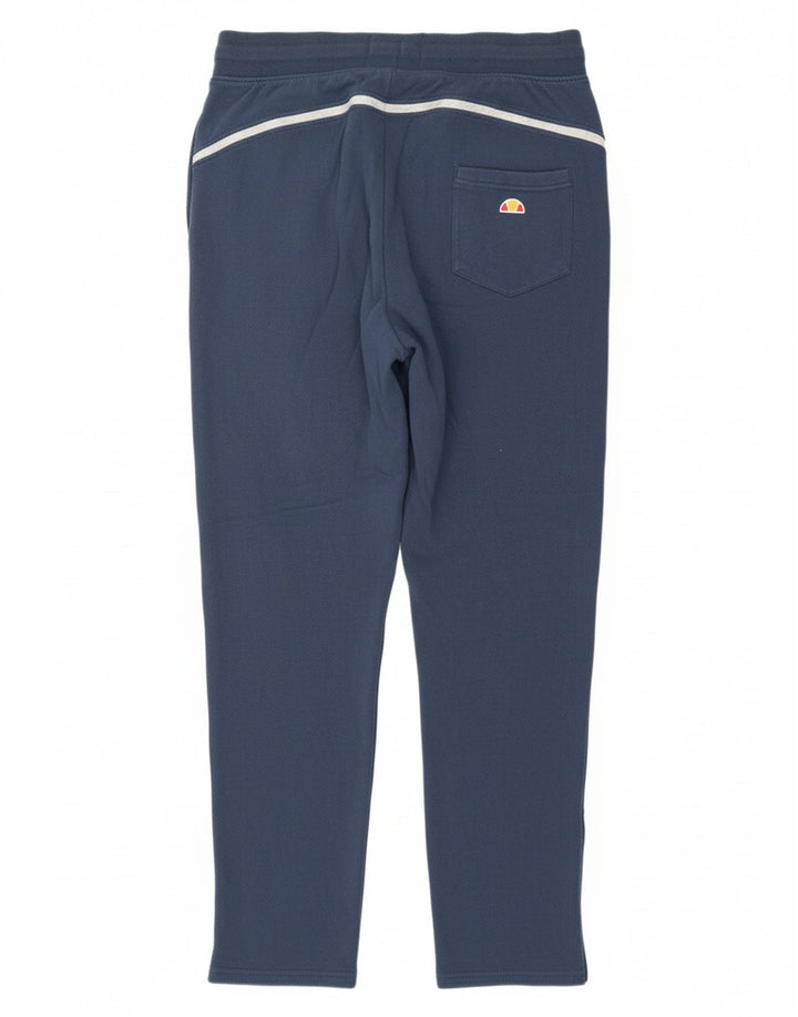 ELLESSE Mens Tracksuit Trousers Joggers Large  Navy Blue Cotton
