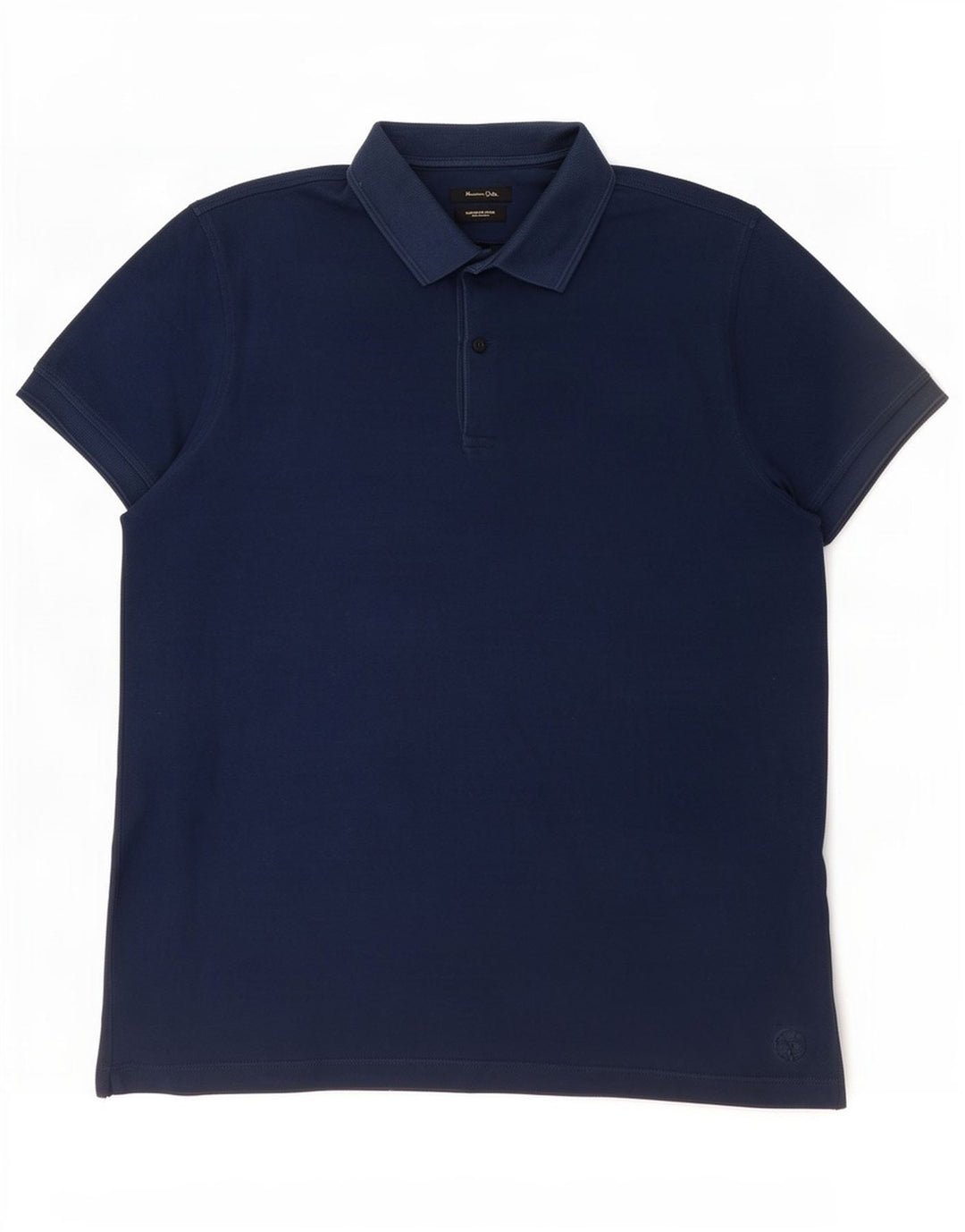 Massimo Dutti Herre poloshirt Medium Navy Blue Cotton