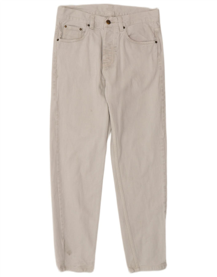Carhartt Herre Slim Jeans W28 L28 Hvid Bomuld