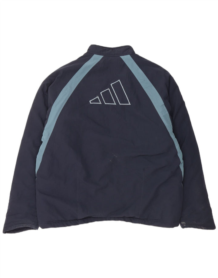 Adidas Grafisk træningsdragt jakke til mænd Stor marineblå polyester