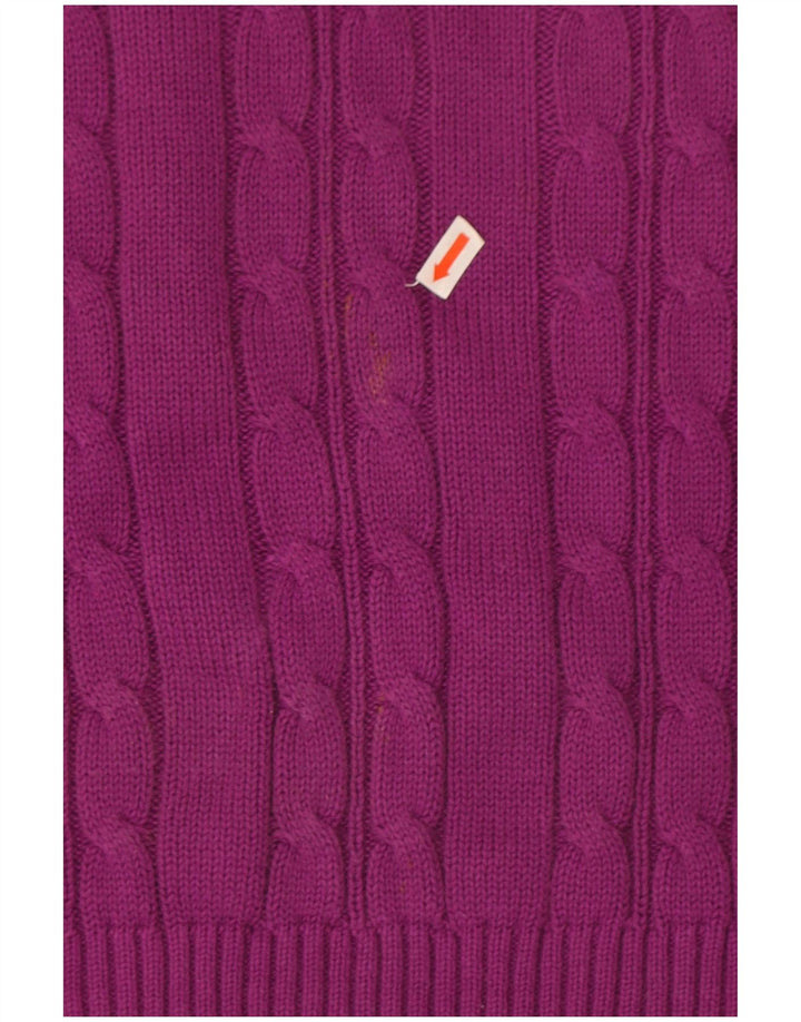Marks & Spencer Herre sweater med rund hals, stor lilla bomuld
