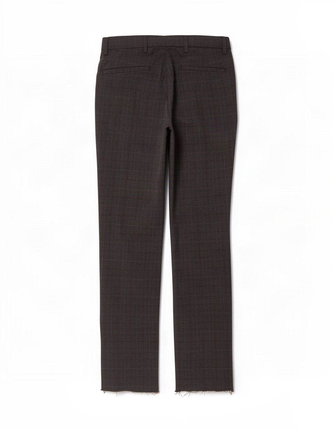 Marks & Spencer Chinobukser til mænd W30 L33 brun ternet polyester