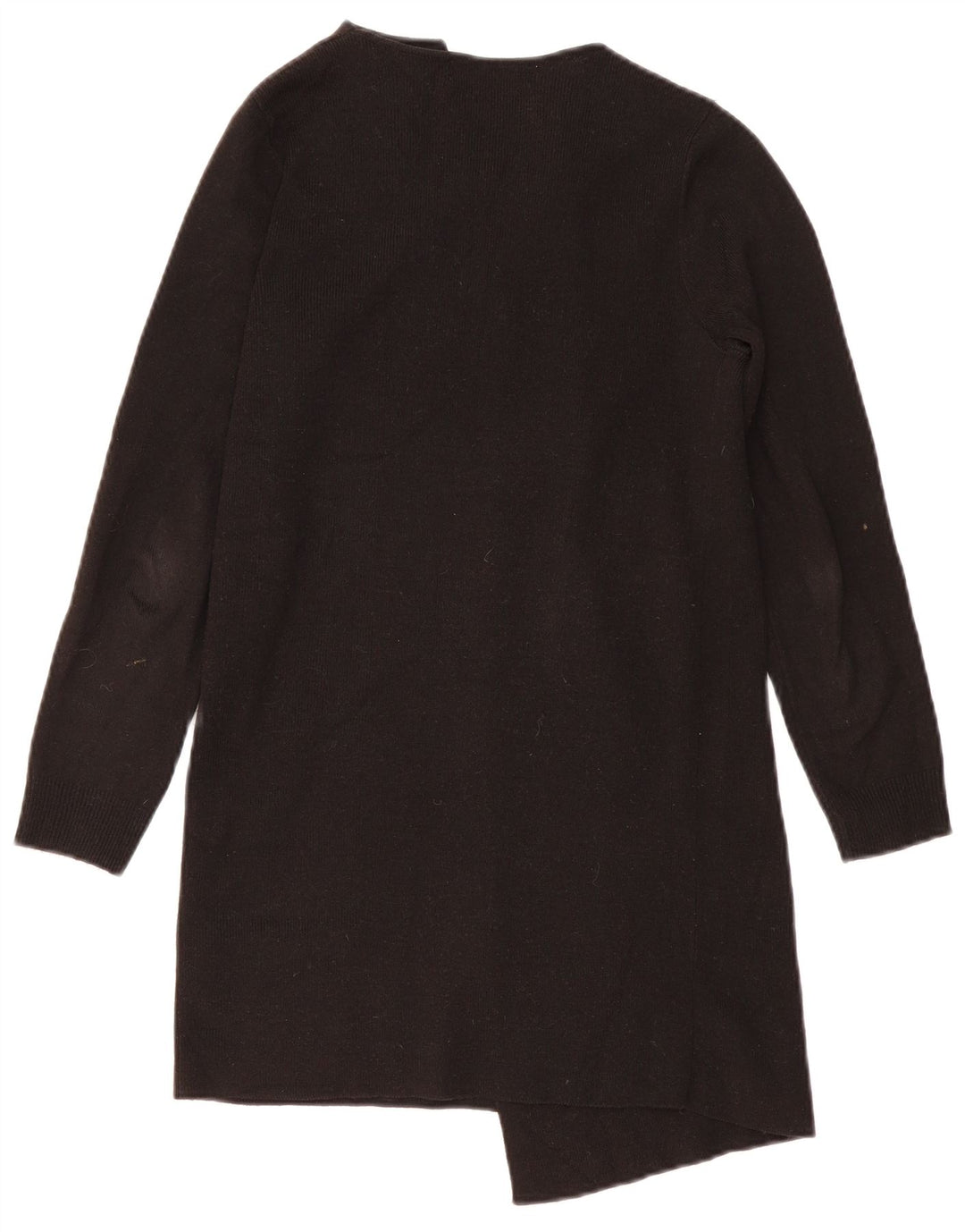 Marks & Spencer Womens Longline Open Cardigan Sweater UK 10 Small Black