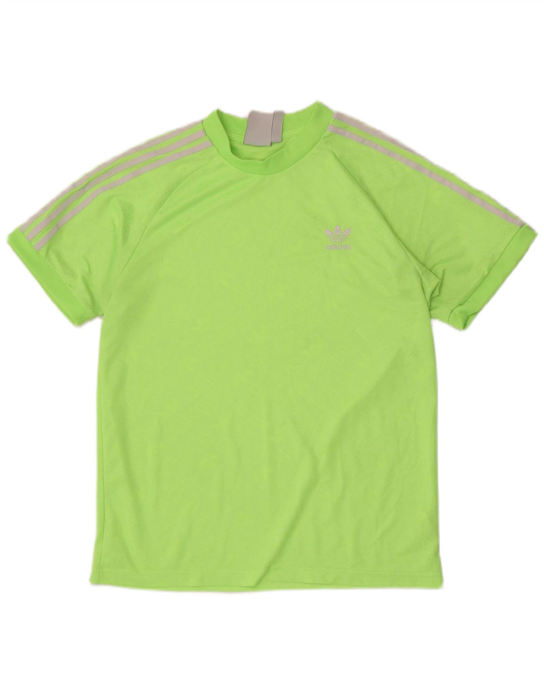 Adidas Grafisk T-shirt top mellem grøn polyester til mænd
