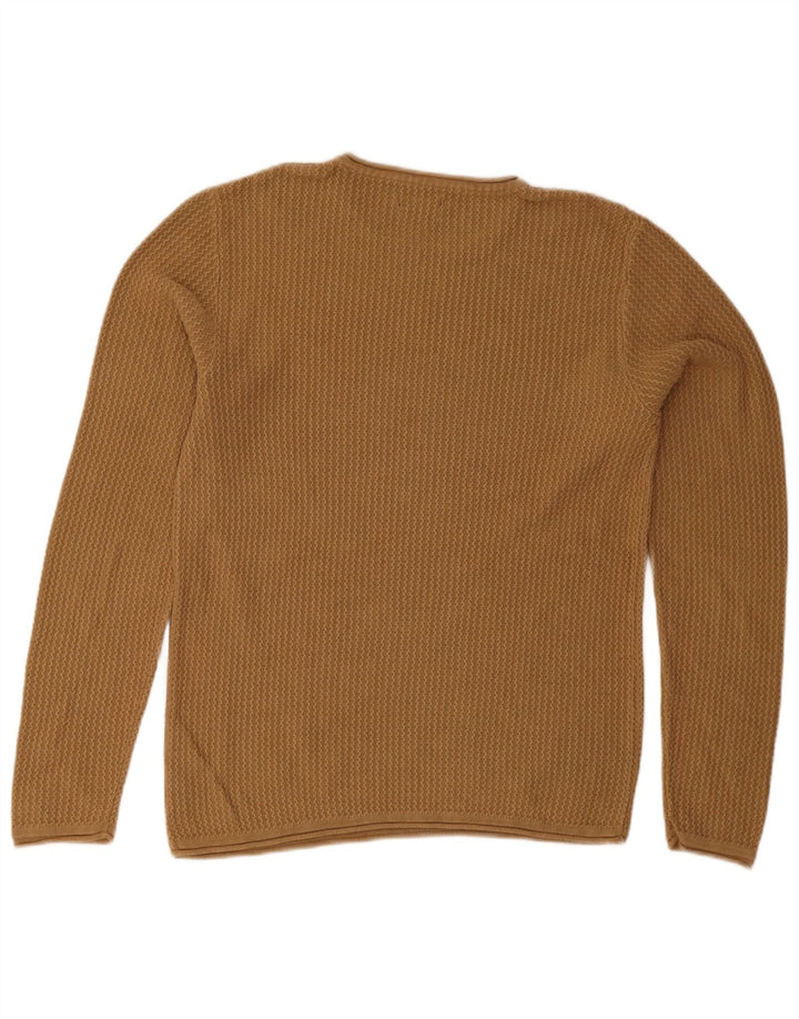 Jack & Jones herre sweater med rund hals, medium beige bomuld