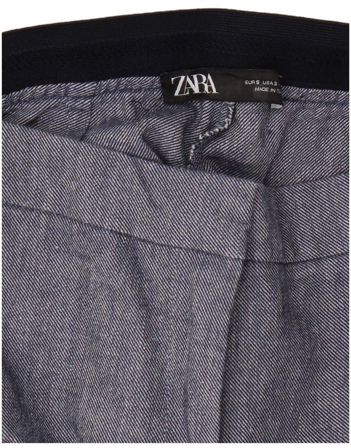 Zara Dame Slim Chino Bukser Små W26 L27 Blå