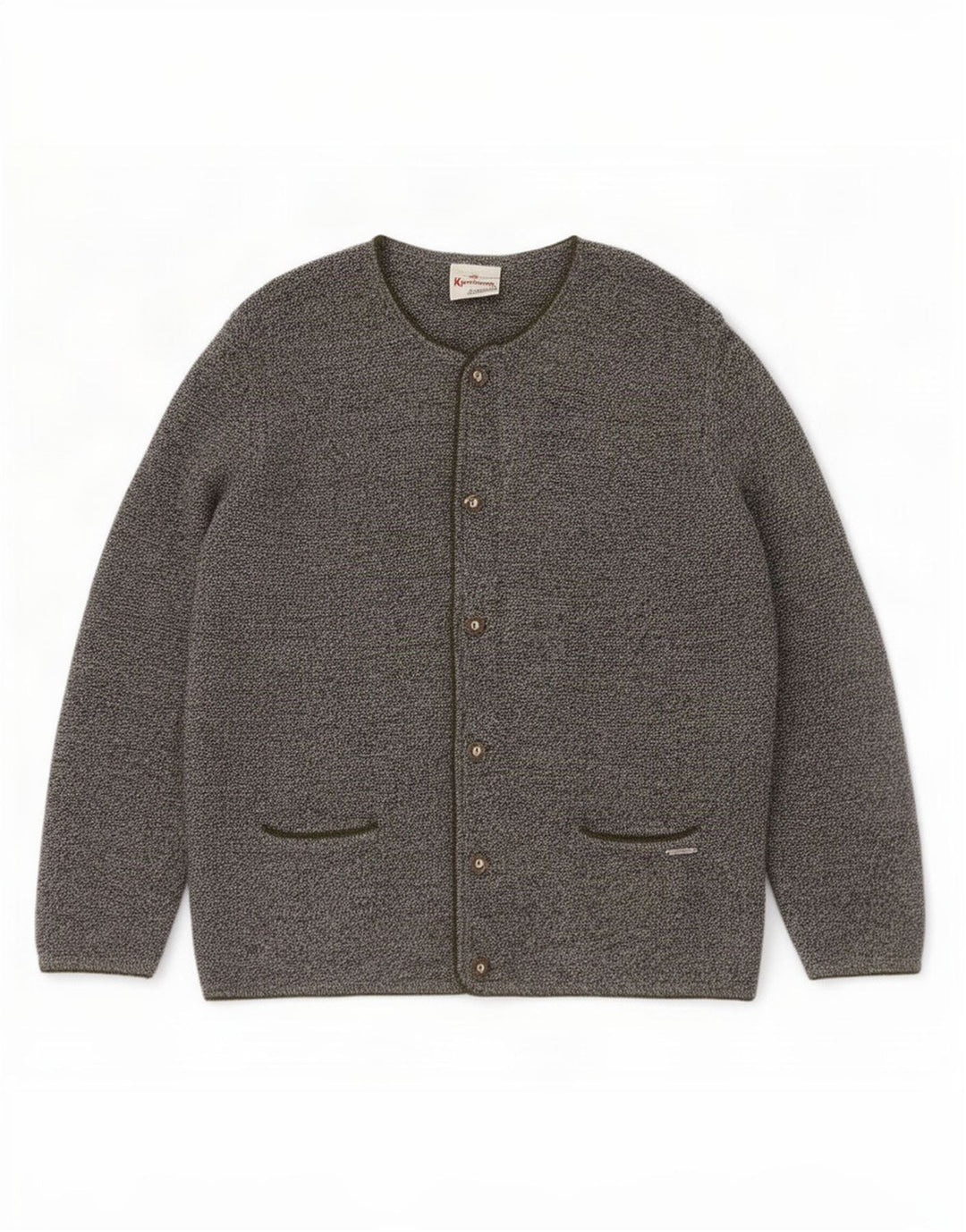 Kaufmann Herre Cardigan Sweater IT 56 2XL Grå Virgin Wool