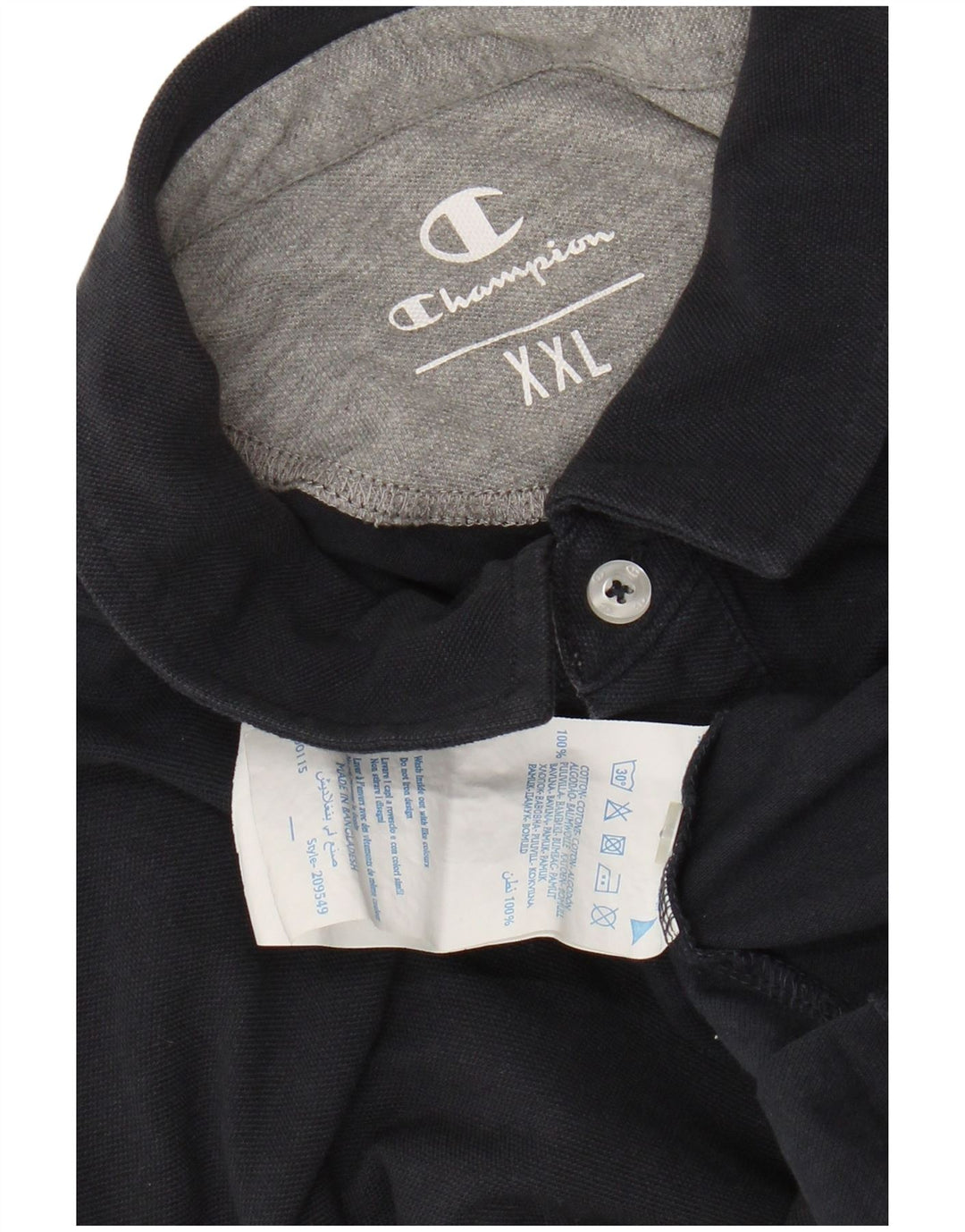 Champion herre poloskjorte 2XL marineblå bomuld