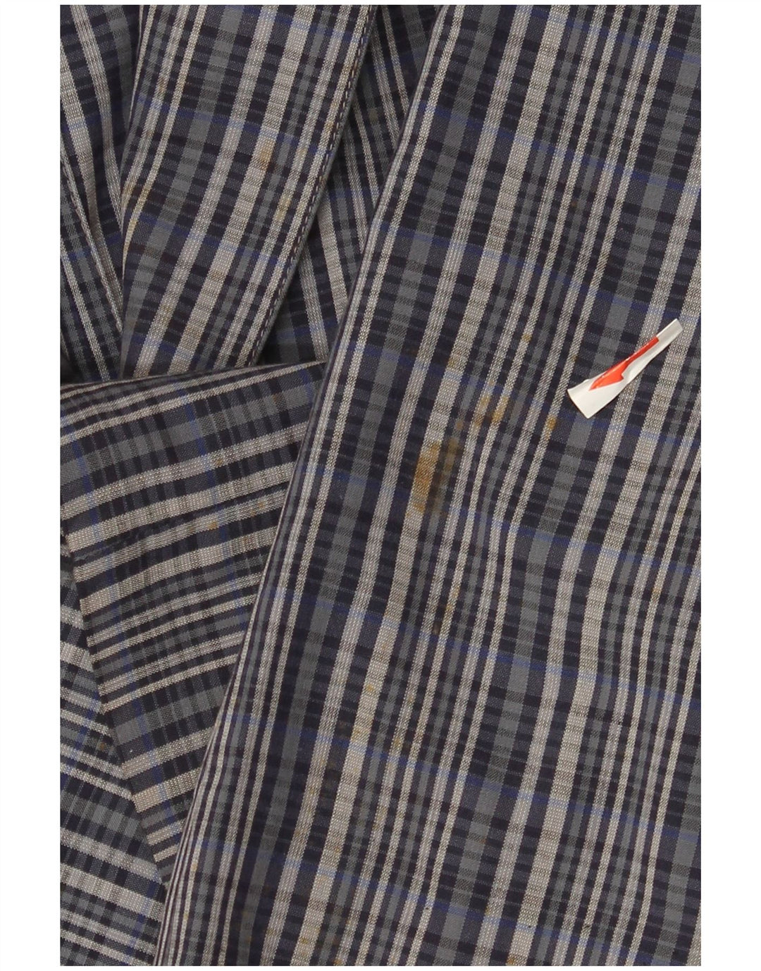 Green Fox Herre 2-knap 3/4-ærmet blazerjakke UK 38 Medium Blue Check