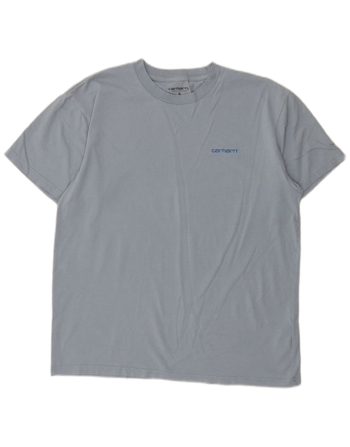 Carhartt Herre T-Shirt Top Lille Blå Bomuld