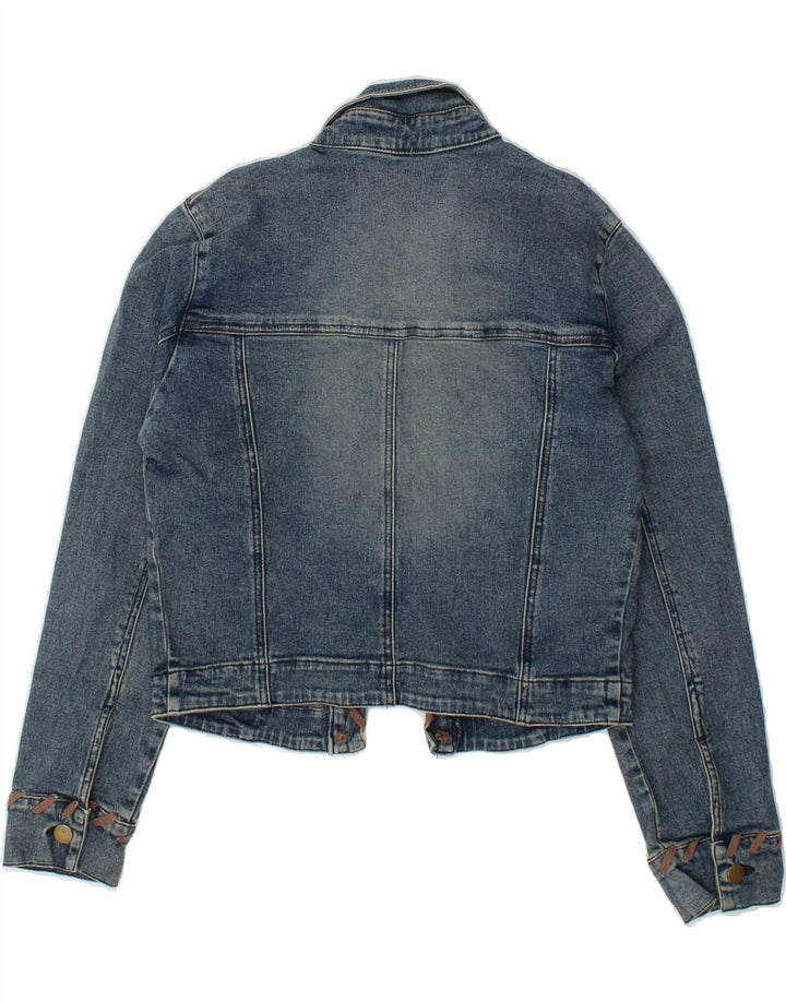 BAY Girls Denim Jacket 11-12 Years Blue Cotton Vintage Bay and Second-Hand Bay from Messina Hembry 