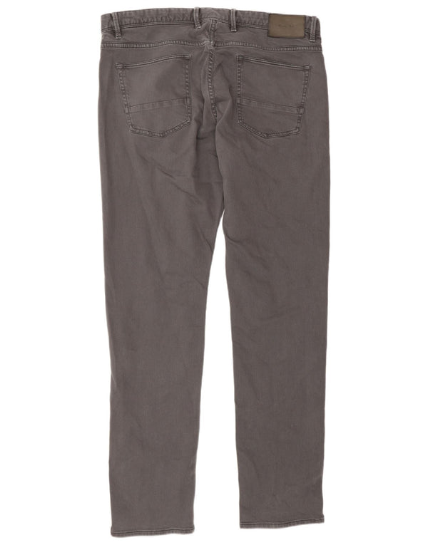 Massimo Dutti Herre Slim Jeans EU 46 XL W36 L32 Grå Bomuld
