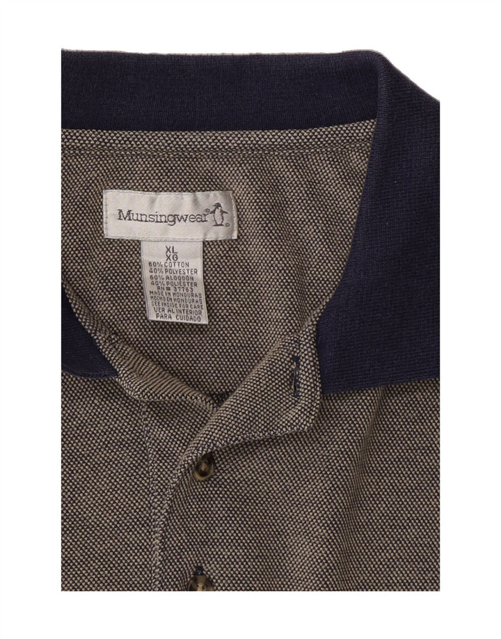 MUNSINGWEAR Mens Polo Shirt XL Navy Blue Cotton Vintage Munsingwear and Second-Hand Munsingwear from Messina Hembry 