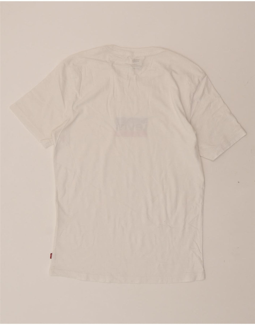 LEVI'S Mens Graphic T-Shirt Top XS White Vintage Levi's and Second-Hand Levi's from Messina Hembry 