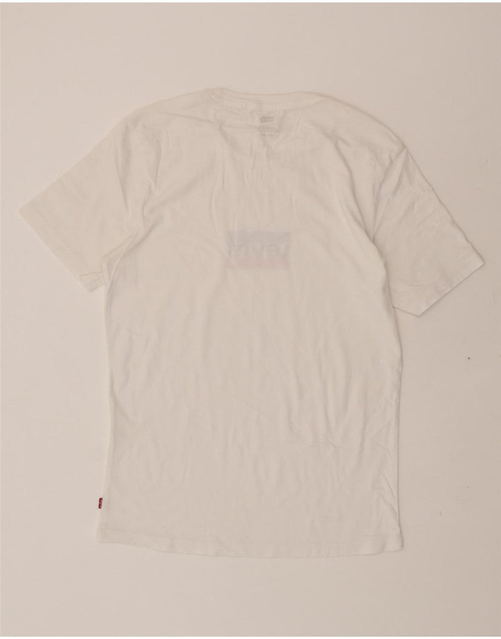 LEVI'S Mens Graphic T-Shirt Top XS White Vintage Levi's and Second-Hand Levi's from Messina Hembry 