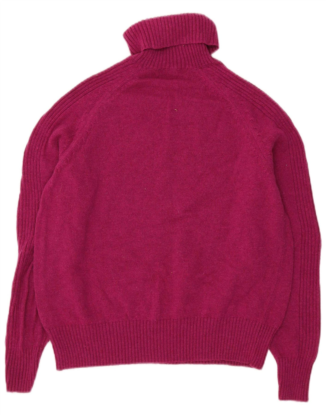 Marks & Spencer Dame Rullehals Sweater UK 16 Large Pink Lambswool