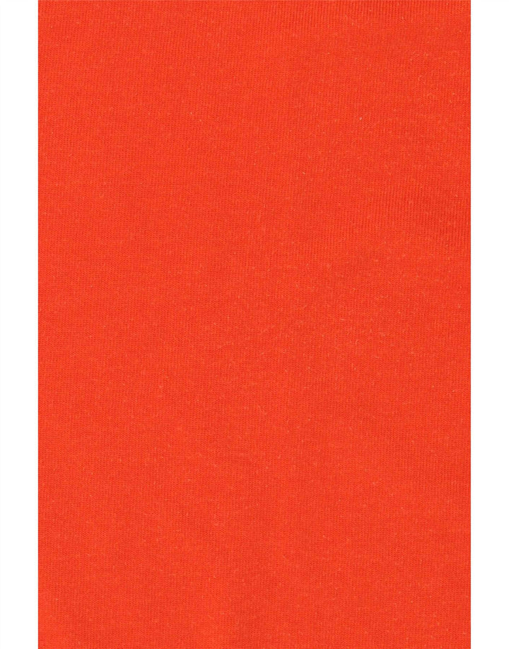 Reebok Herre T-Shirt Top Stor Orange Bomuld