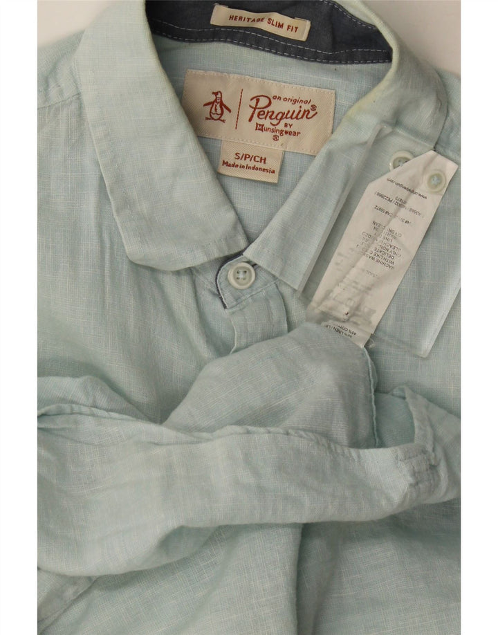 Penguin Heritage Slim Fit skjorte lille blå
