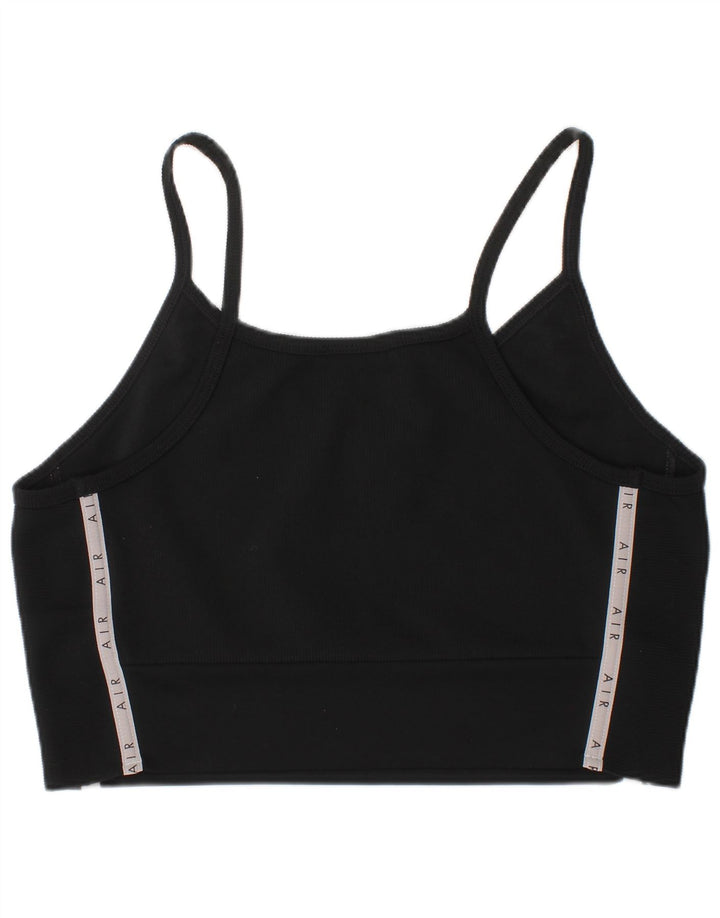 NIKE Womens Sport Bra Graphic Vest Top Small Black