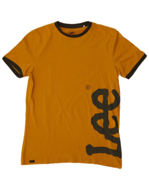 Lee Boys Regular Fit grafisk T-shirt top 15-16 år gul bomuld