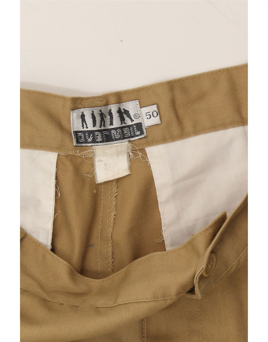 VINTAGE Mens Cargo Shorts IT 50 Large W34 Khaki Cotton Vintage Vintage and Second-Hand Vintage from Messina Hembry 