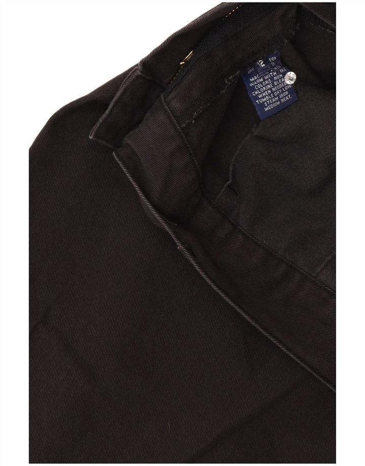 Ralph Lauren Dame Capri Bukser US 12 Large W30 L22 Sort Bomuld