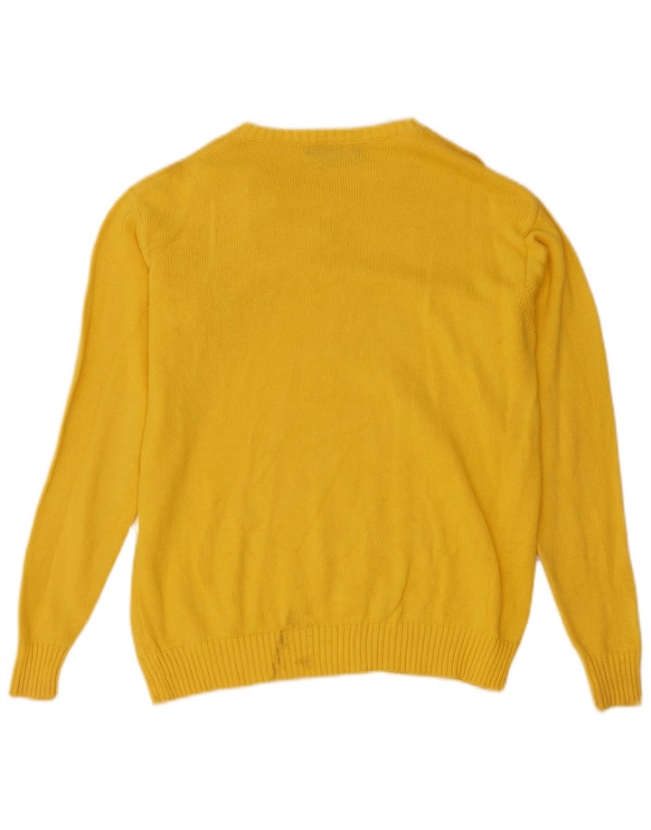 Brooksfield Herre V-hals sweater Medium gul bomuld