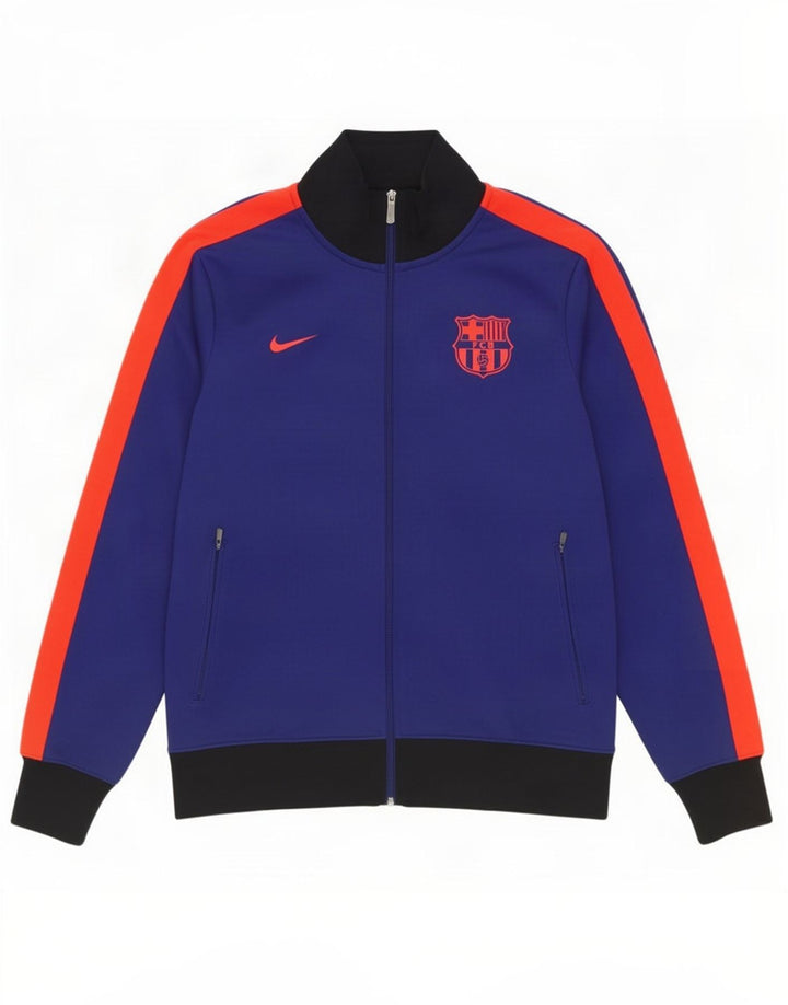 Nike Herre Barcelona Grafisk træningsdragt Topjakke Stor Blå Colourblock