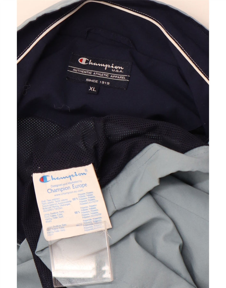 CHAMPION Træningsdragt til mænd Topjakke XL Blå Colourblock Polyester
