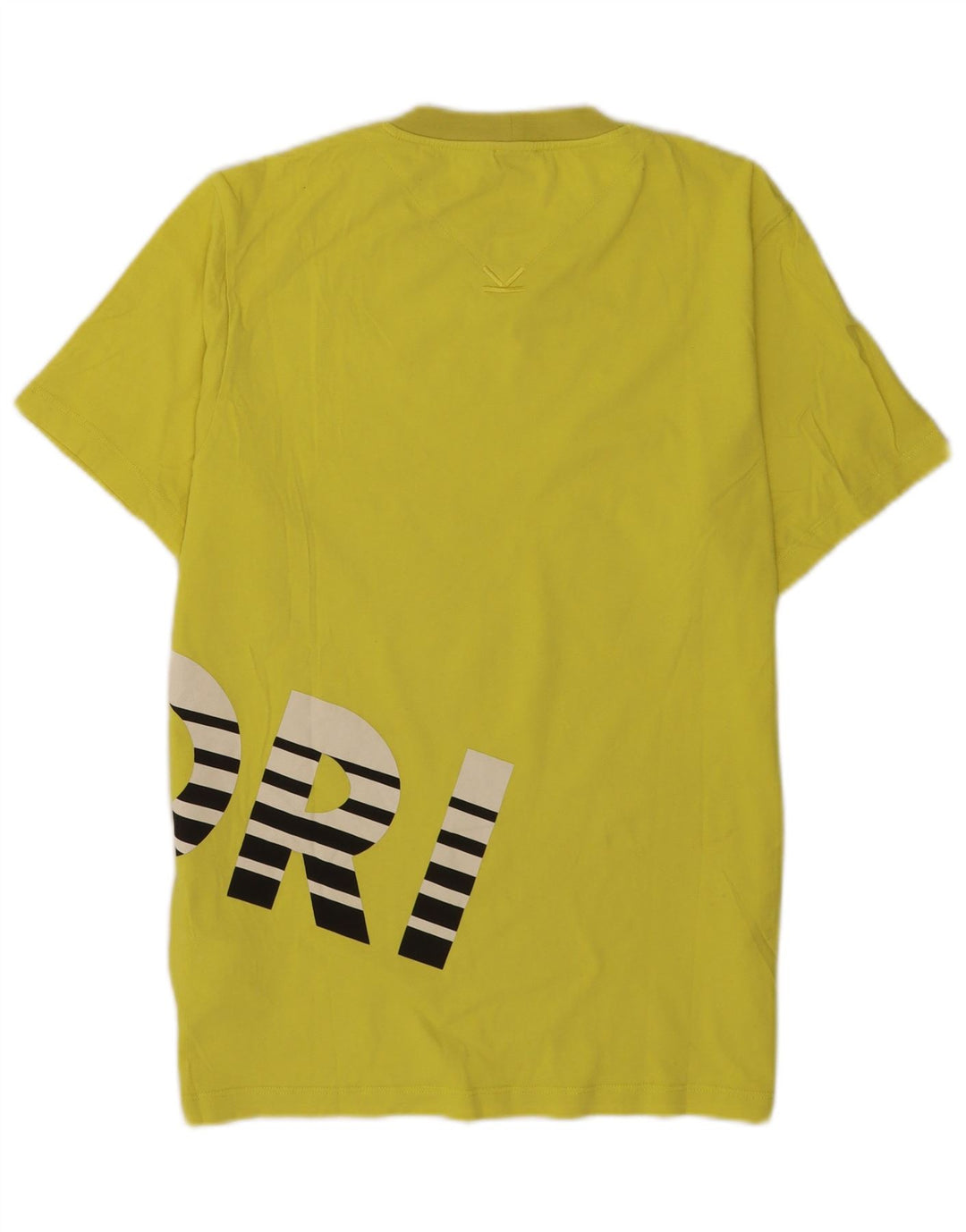 Kenzo Herre grafisk T-shirt Top Medium Gul Bomuld