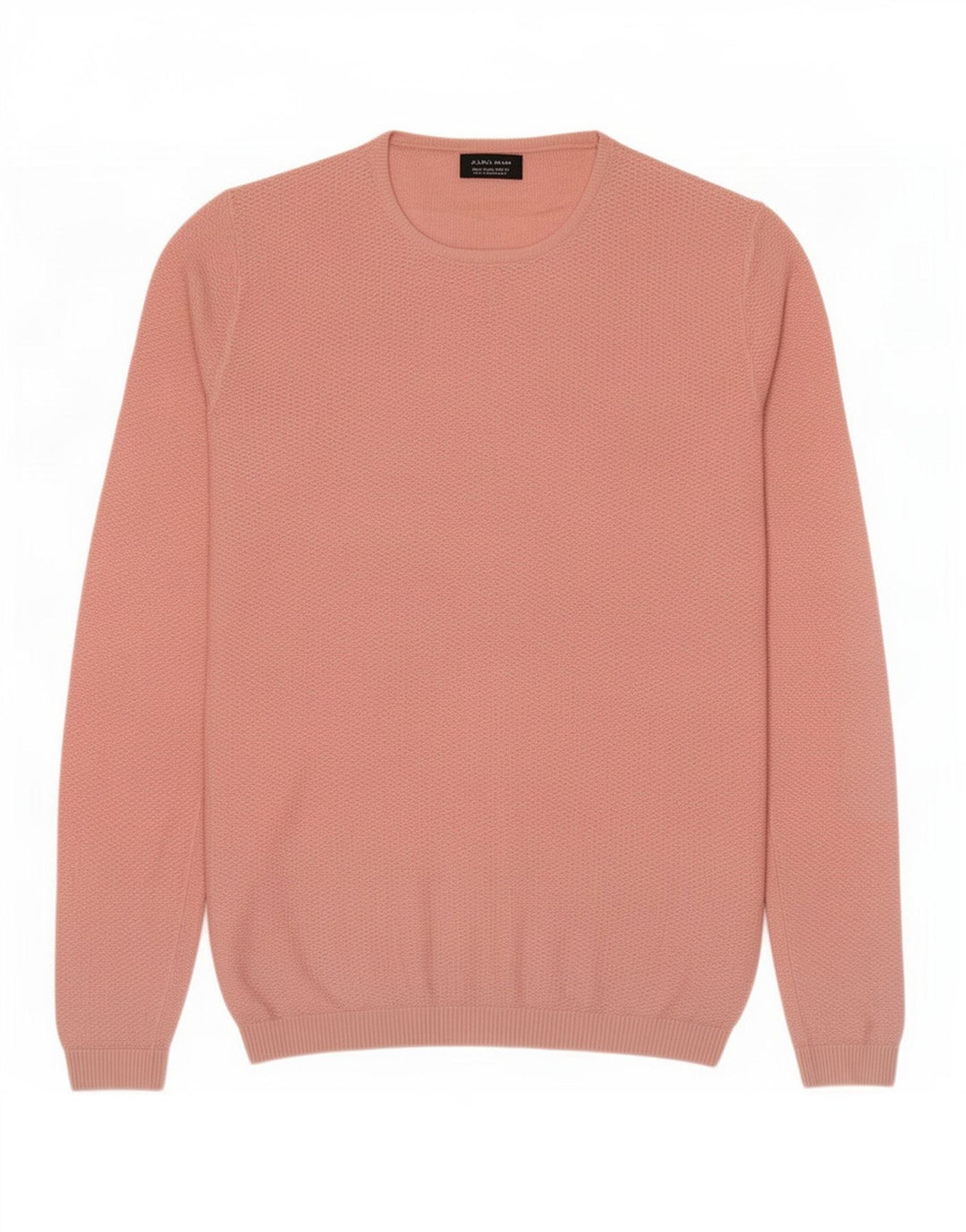 Zara Herre Crew Neck trøje Sweater Large Pink