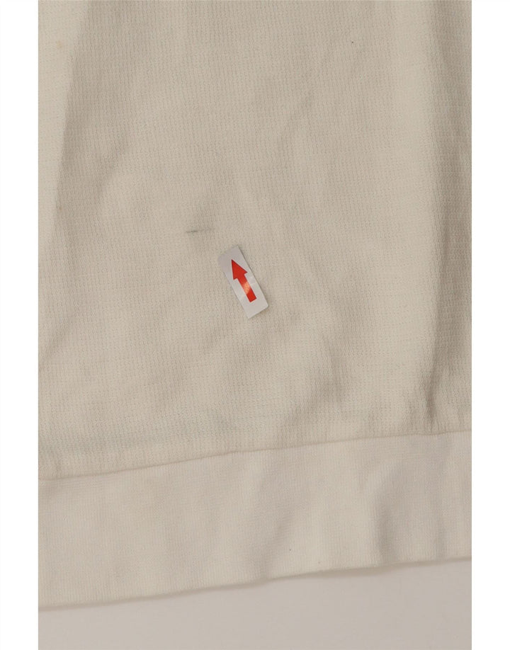 Zara Polo Shirt til mænd Lille hvid Colourblock Bomuld