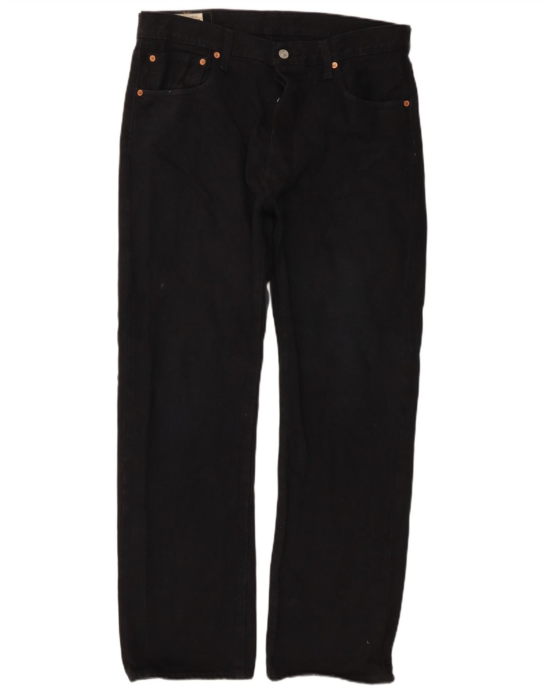 Levi's Herre 501 lige jeans W34 L30 sort bomuld