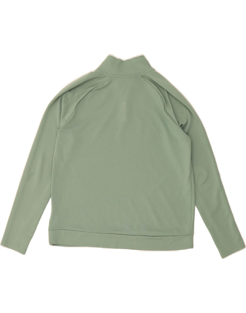 NIKE Womens Dri Fit Graphic Pullover Tracksuit Top UK 14 Medium Green Vintage Nike and Second-Hand Nike from Messina Hembry 