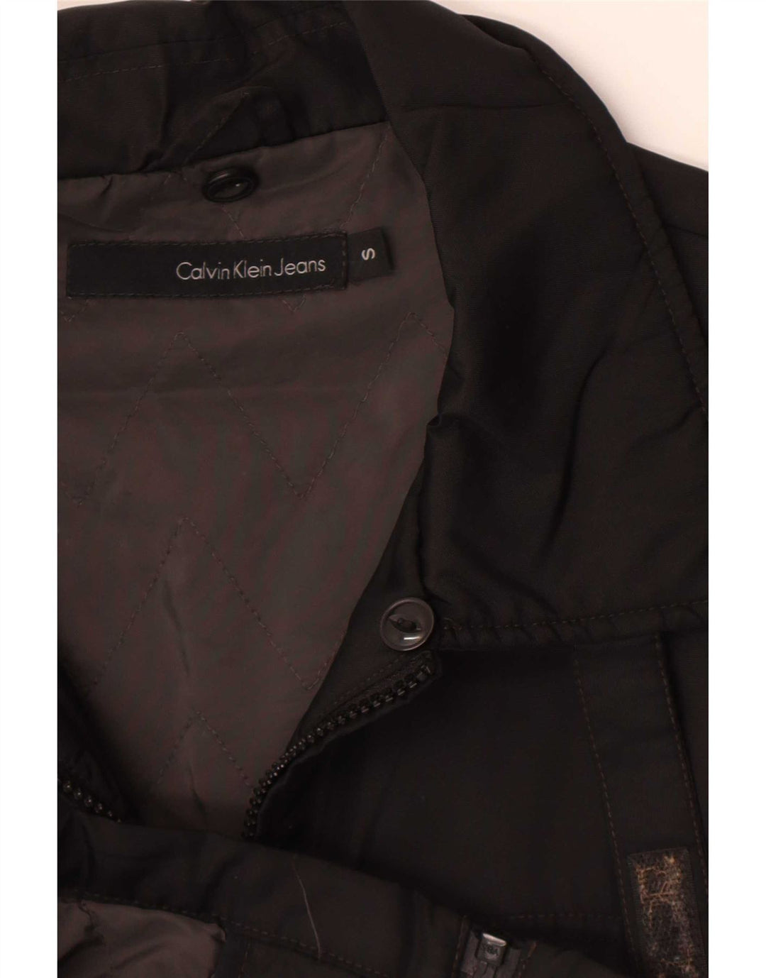 Calvin Klein Jeans Bomberjakke til mænd UK 36 Small Black