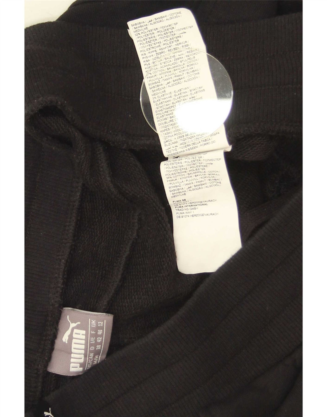 Puma Sportsshorts til kvinder UK 12 Medium Sort Polyester