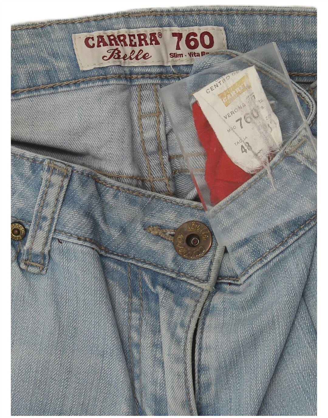 Carrera Dame Slim Jeans IT 48 XL W32 L29 Blå