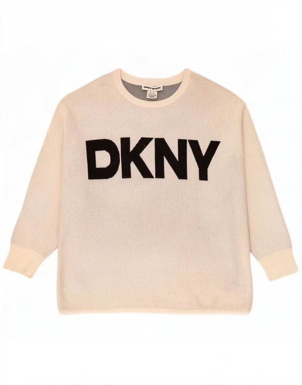 Dkny Herre Grafisk Sweatshirt Jumper XL Grå Bomuld
