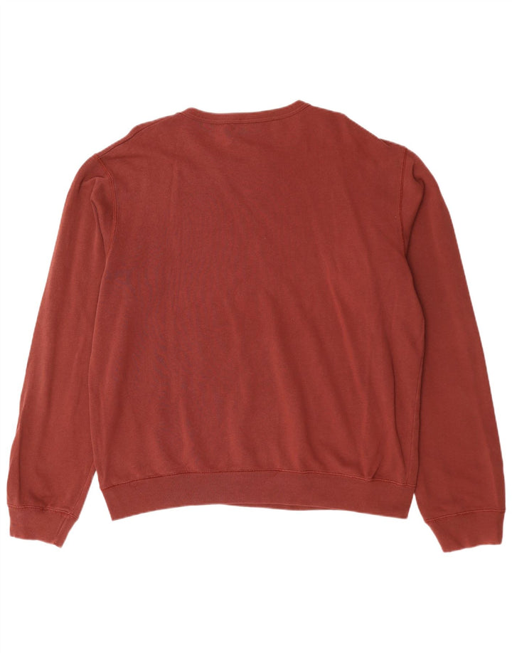 Levi's Grafisk sweatshirt til mænd, stor rødbrun bomuld