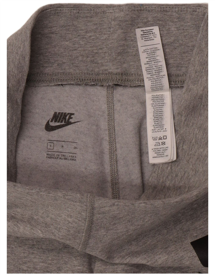 Nike Grafiske Leggings til kvinder UK 8 Små grå flækkede bomuld