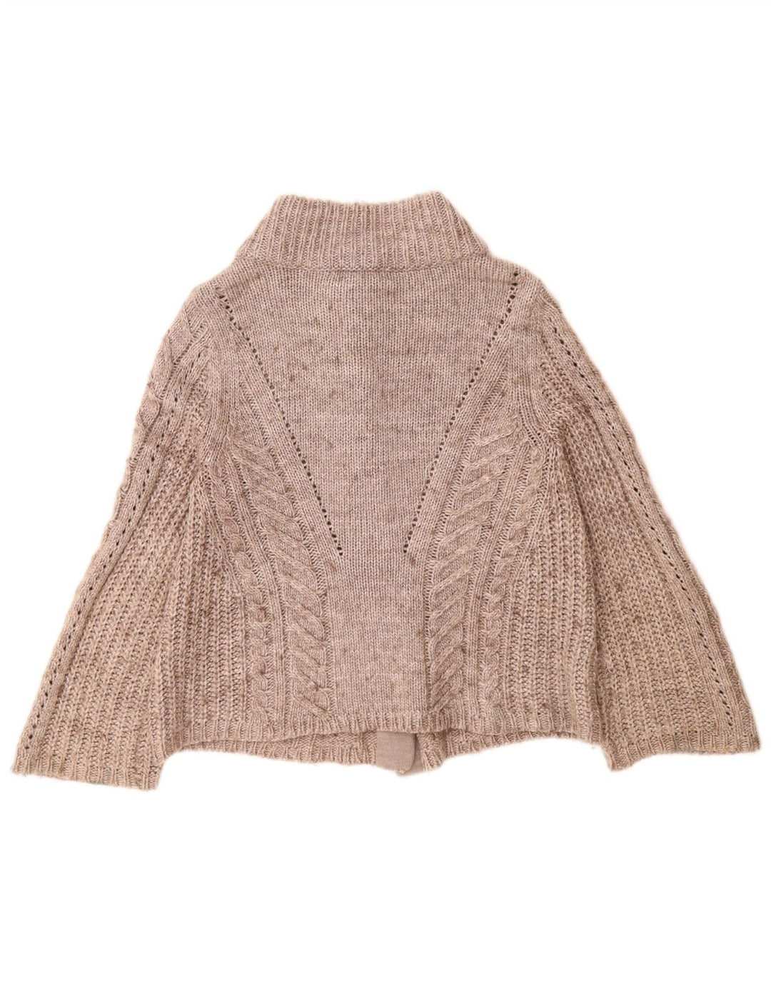 Marks & Spencer dame cardigan sweater UK 12 Medium Grey Flecked Acryl