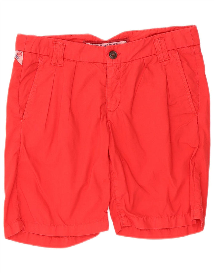 Franklin & Marshall Womens Pegged Casual Shorts W27 Small Red